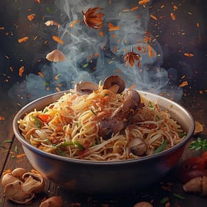 Mushroom Biryani - Full