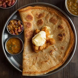 Ghee Karam Dosa / Masala Dosa